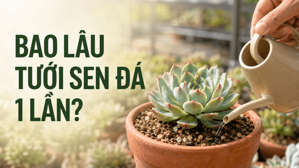 Bao Lâu Tưới Sen Đá 1 Lần? Cách Tưới Đúng, Không Bị Úng