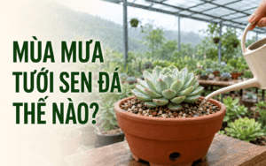 Mùa Mưa Tưới Sen Đá Thế Nào Để Không Bị Úng?