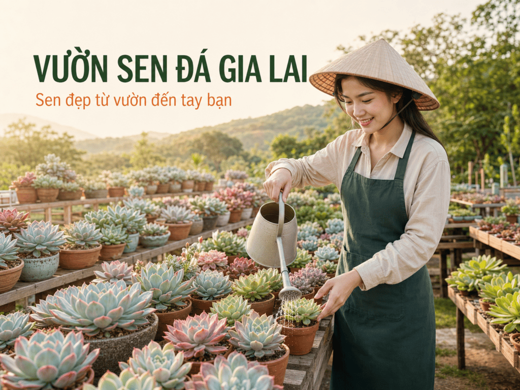 Vườn sen đá Gia Lai