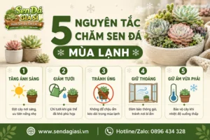 Cách Chăm Sen Đá Mùa Lạnh