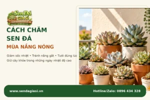 Cách Chăm Sen Đá Mùa Nắng Nóng