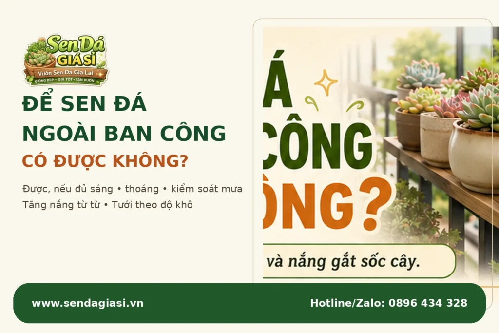 Để Sen Đá Ngoài Ban Công Có Được Không?