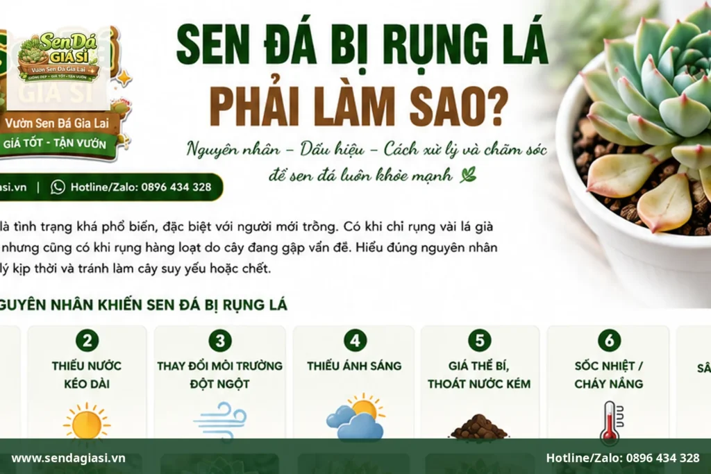 Sen Đá Bị Rụng Lá Phải Làm Sao? 7 Nguyên Nhân Và Cách Xử Lý