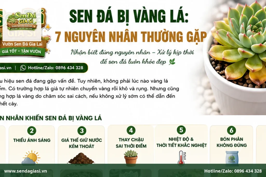 Sen Đá Bị Vàng Lá: 7 Nguyên Nhân Thường Gặp. Và Cách Khắc Phục
