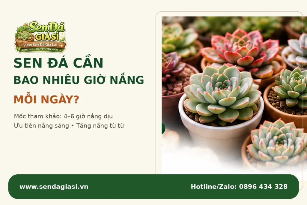 Sen Đá Cần Bao Nhiêu Giờ. Nắng Mỗi Ngày?