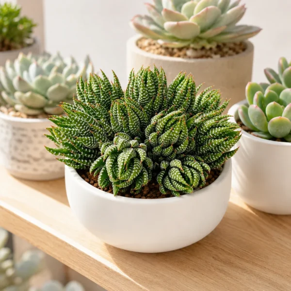 Sen Đá Móng Rồng Cúp (Haworthia Fasciata) – Cây Để Bàn Dễ Chăm