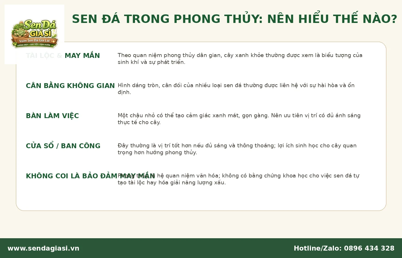 Ý nghĩa phong thủy của sen đá theo quan niệm văn hóa